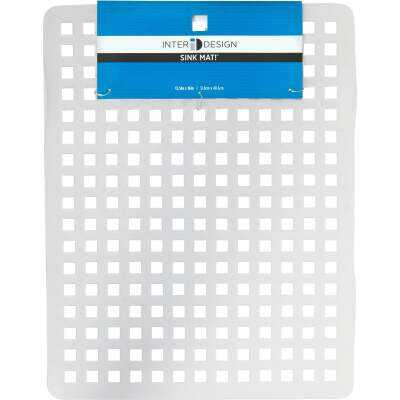 Rubbermaid 11.5 In. x 12.5 In. Clear Sink Mat Protector - Gladieux